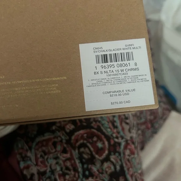 Coach Nolita 15 Cream Boxed Wristlet with Silver Accents - Picture 7 of 8